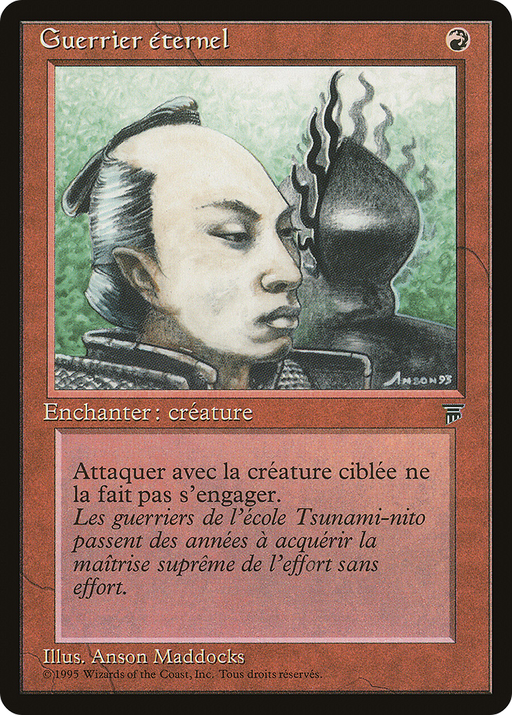 Eternal Warrior (French) - "Guerrier eternel" (REN-) [Renaissance] MTG Single Wizards of the Coast