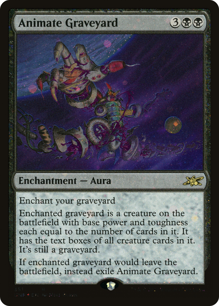 Animate Graveyard (Galaxy Foil) (UNF-351) [Unfinity] Foil MTG Single Wizards of the Coast