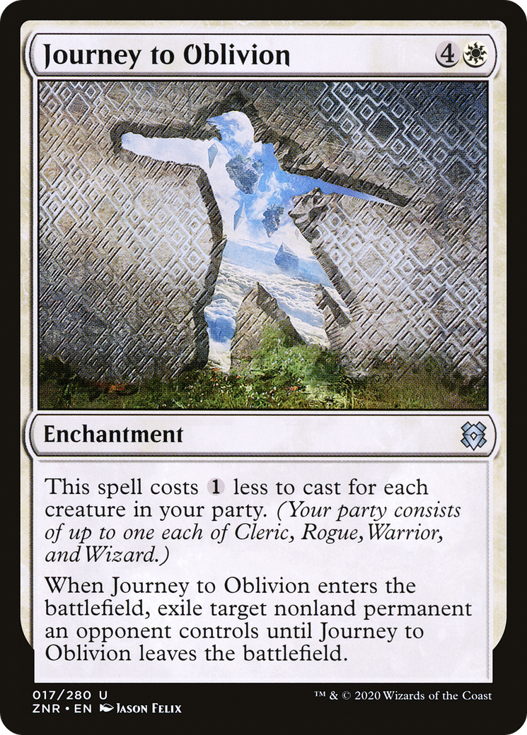 Journey to Oblivion (ZNR-017) [Zendikar Rising] MTG Single Wizards of the Coast