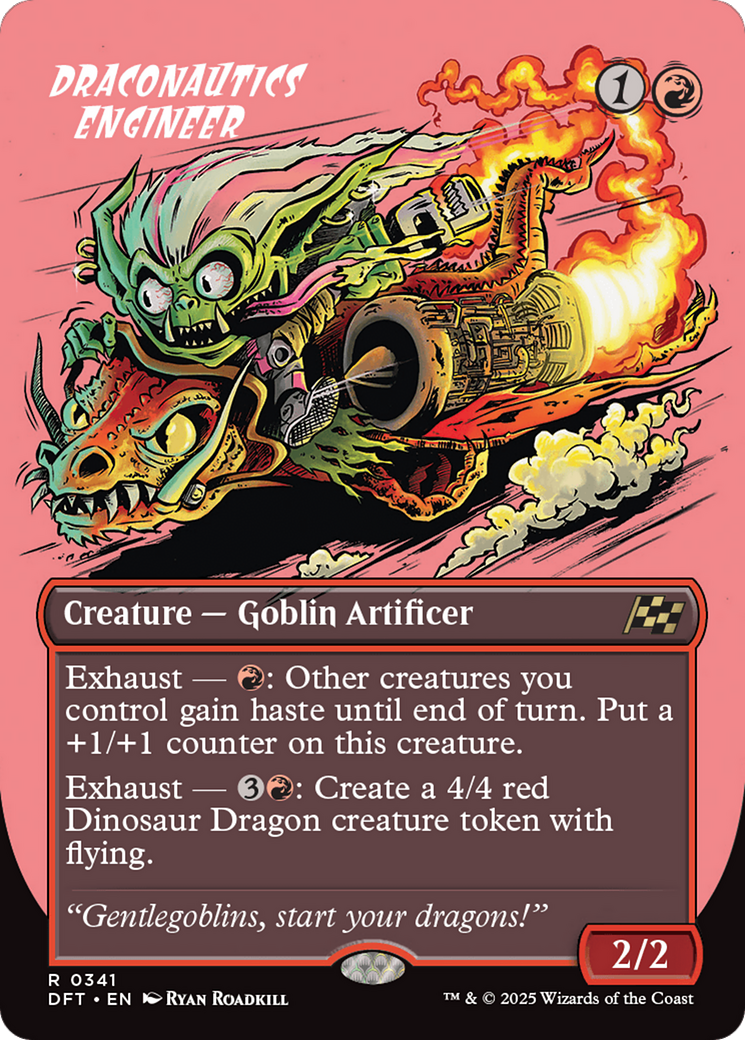 Draconautics Engineer (DFT-341) [Aetherdrift] (Borderless) MTG Single Wizards of the Coast