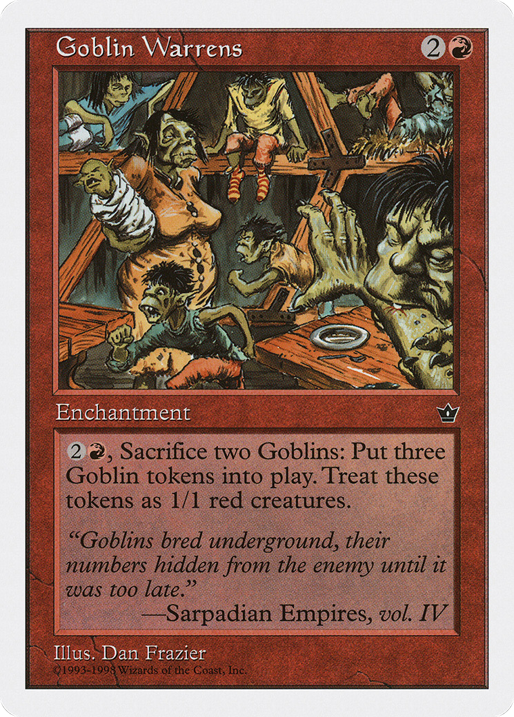 Goblin Warrens (ATH-003) [Anthologies] MTG Single Wizards of the Coast