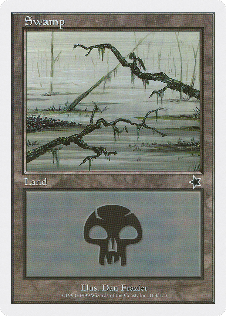 Swamp (163) (S99-163) [Misc] Starter 1999 MTG Single Wizards of the Coast