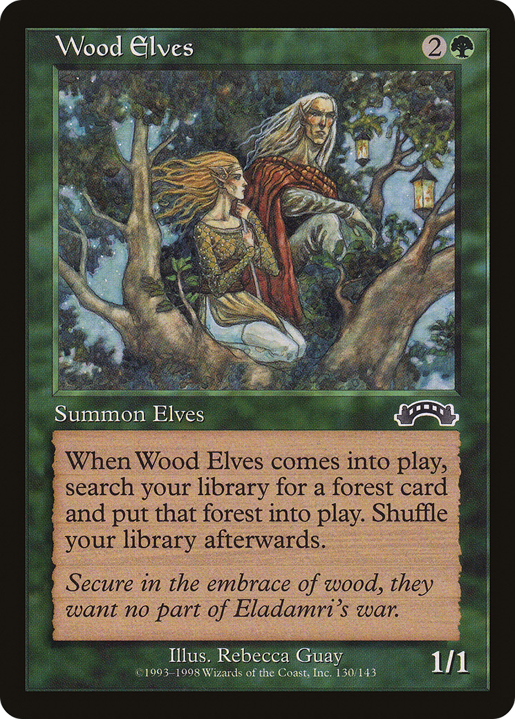 Wood Elves (EXO-130) [Exodus] MTG Single Wizards of the Coast