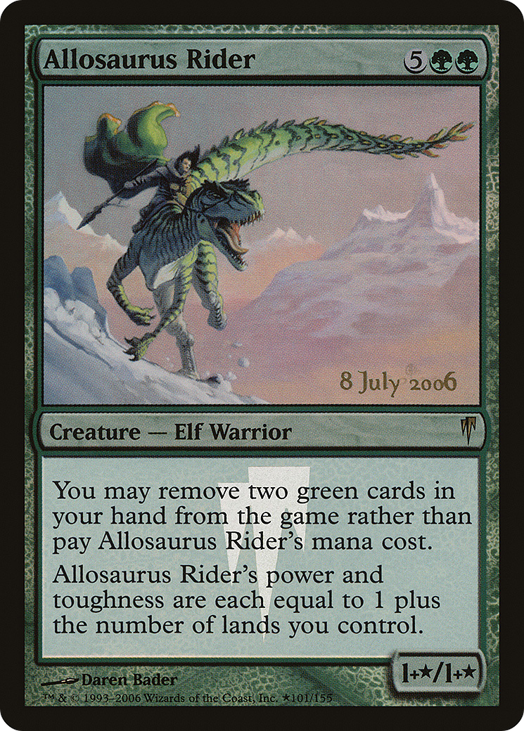 Allosaurus Rider (PRE-101) [Coldsnap Promos] Foil MTG Single Wizards of the Coast