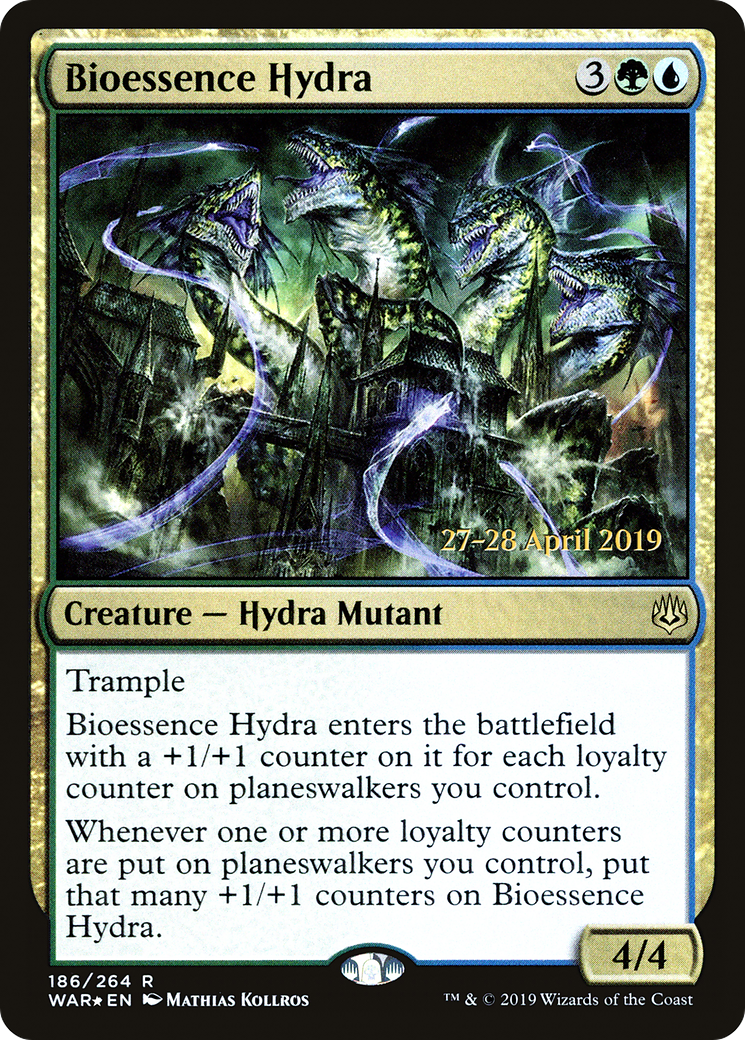 Bioessence Hydra (PRE-186) [War of the Spark Promos] Foil MTG Single Wizards of the Coast