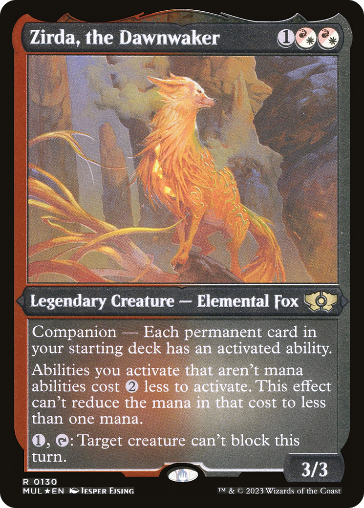 Zirda, the Dawnwaker (MUL-130) [Multiverse Legends] Foil MTG Single Multiverse Legends