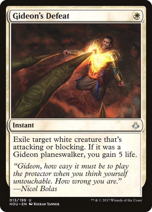 Gideon's Defeat (HOU-013) [Hour of Devastation] MTG Single Wizards of the Coast