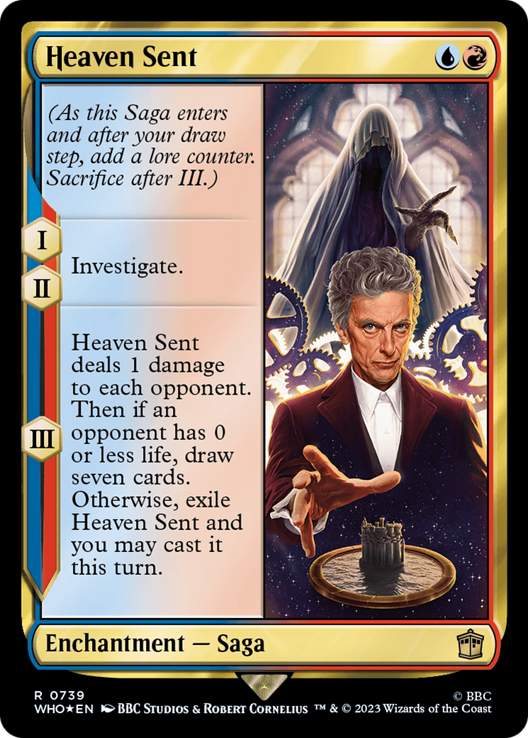 Heaven Sent (Surge Foil) (WHO-739) [Doctor Who] Foil MTG Single Wizards of the Coast
