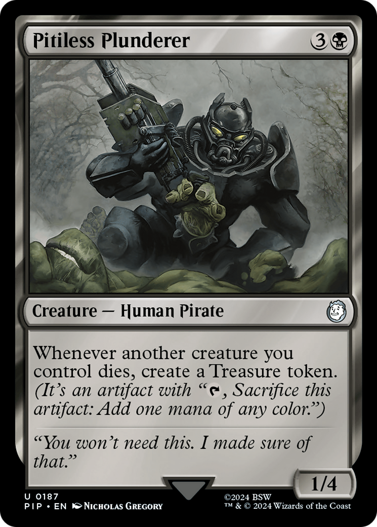 Pitiless Plunderer (PIP-187) [Fallout] MTG Single Wizards of the Coast