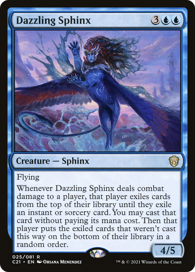 Dazzling Sphinx (C21-025) [Commander 2021] MTG Single Wizards of the Coast