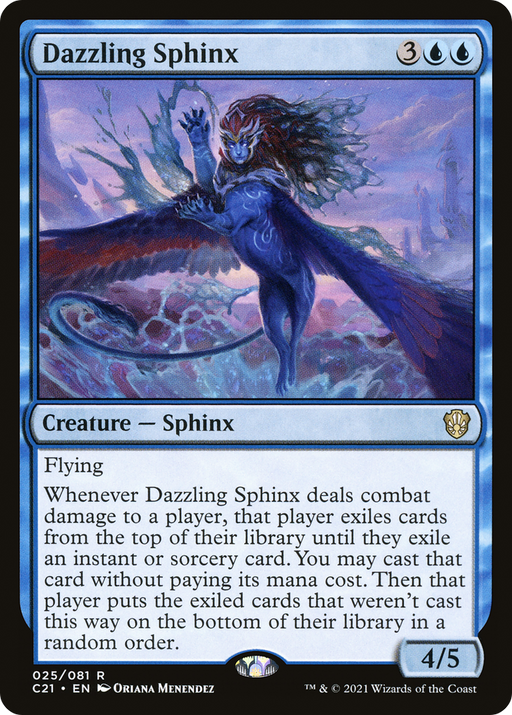 Dazzling Sphinx (C21-025) [Commander 2021] MTG Single Wizards of the Coast