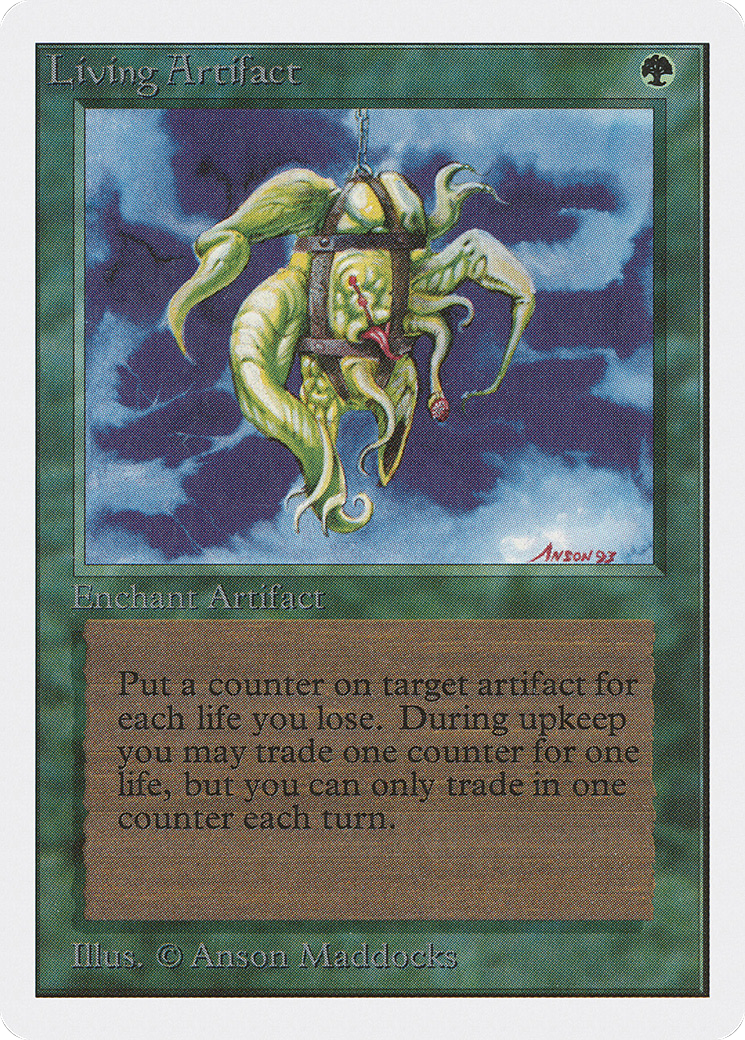 Living Artifact (2ED-209) [Oldschool] Unlimited Edition MTG Single Wizards of the Coast
