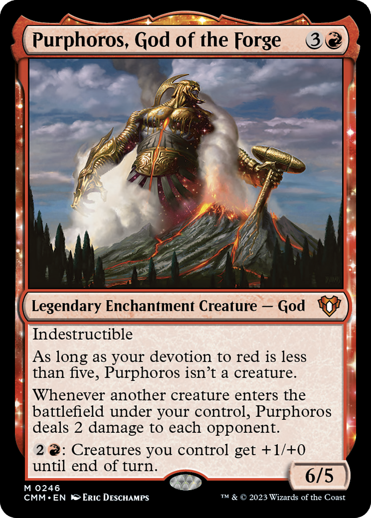 Purphoros, God of the Forge (CMM-246) [Commander Masters] MTG Single Wizards of the Coast