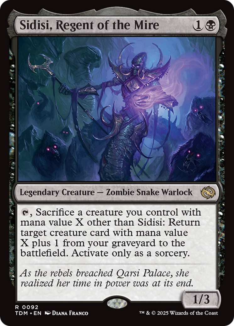 Sidisi, Regent of the Mire (TDM-092) [Tarkir: Dragonstorm] MTG Single Wizards of the Coast