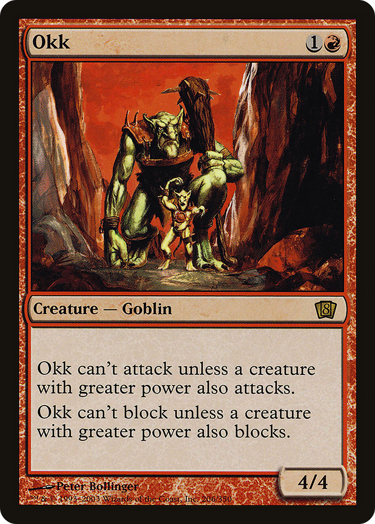 Okk (8ED-206) [8th Edition] Foil MTG Single Wizards of the Coast