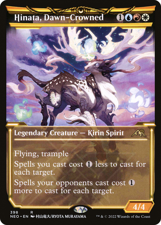 Hinata, Dawn-Crowned (NEO-398) [Kamigawa: Neon Dynasty] (Showcase) MTG Single Wizards of the Coast