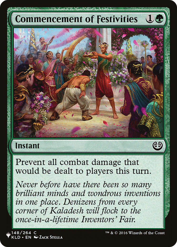 Commencement of Festivities (LIST-KLD-148) [Mystery Booster] The List MTG Single Wizards of the Coast