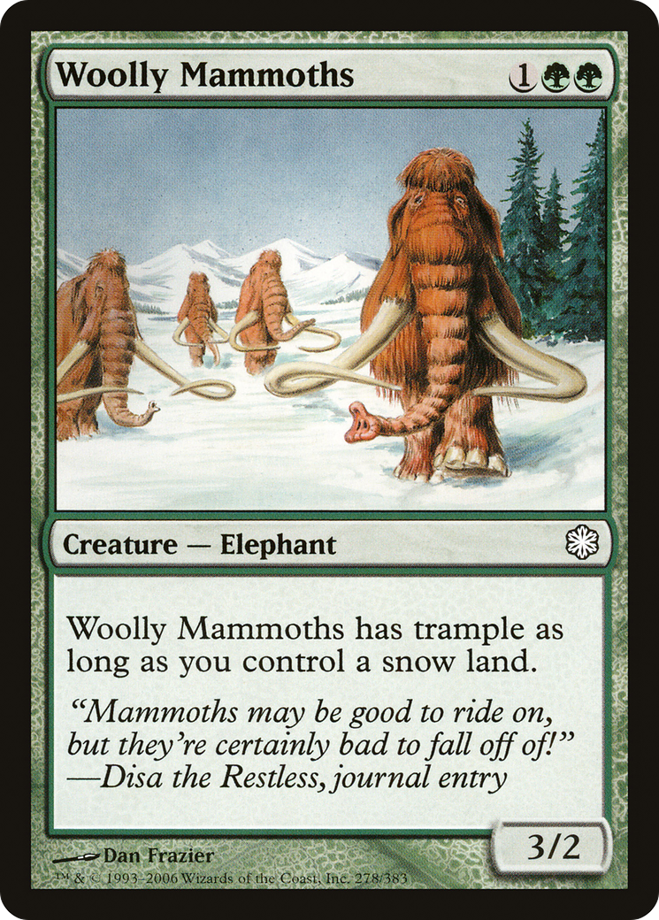 Woolly Mammoths (CTD-278) [Misc] Coldsnap Theme Decks MTG Single Wizards of the Coast