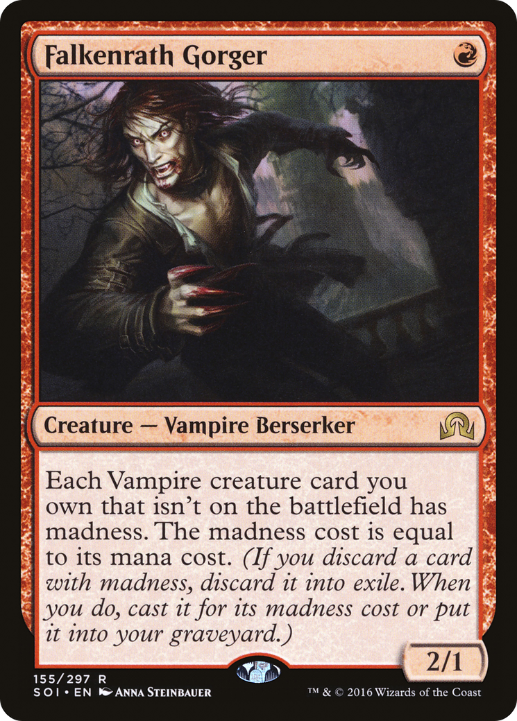 Falkenrath Gorger (SOI-155) [Shadows over Innistrad] Foil MTG Single Wizards of the Coast