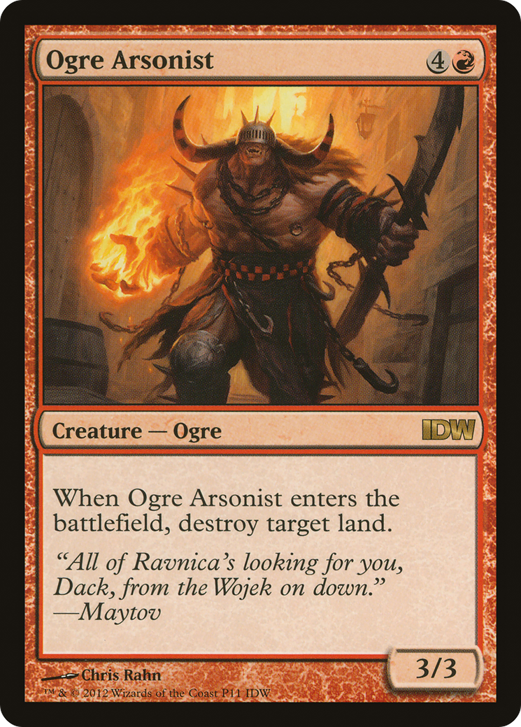 Ogre Arsonist (IDW Comics 2013) (MEDIA-P11) [Misc] IDW Comics Inserts MTG Single Wizards of the Coast