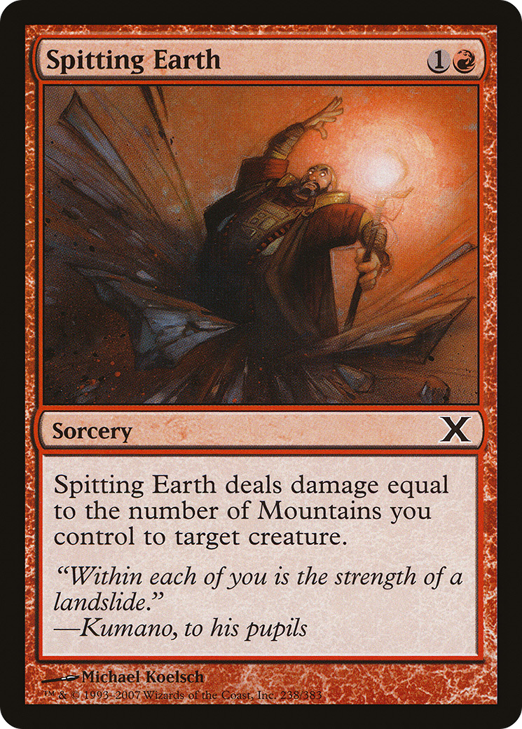 Spitting Earth (10E-238) [Tenth Edition] Foil MTG Single Wizards of the Coast