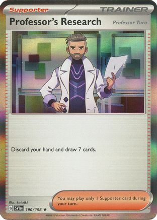Professor's Research - 190/198 Holofoil [SV: Base Set] Pokemon Single Pokémon