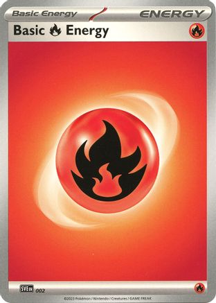 Basic Fire Energy - 002 (2) [SVE Scarlet & Violet Energies] Pokemon Single Pokémon