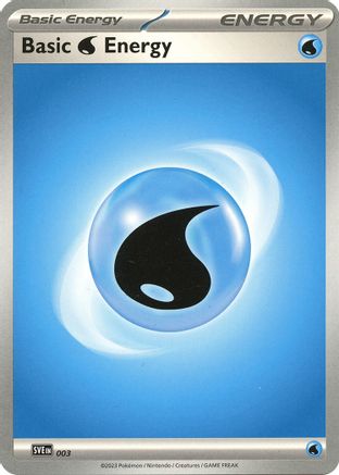 Basic Water Energy - 003 (3) [SVE Scarlet & Violet Energies] Pokemon Single Pokémon