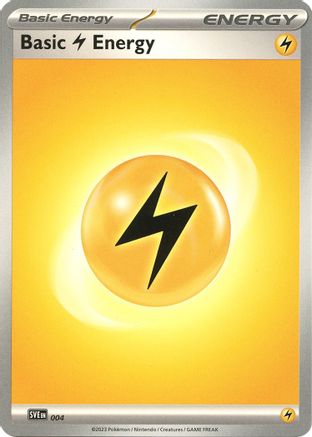 Basic Lightning Energy - 004 (4) [SVE Scarlet & Violet Energies] Pokemon Single Pokémon