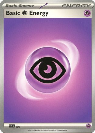 Basic Psychic Energy - 005 (5) [SVE Scarlet & Violet Energies] Pokemon Single Pokémon