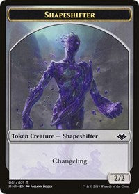 Shapeshifter // Myr Double-Sided Token [Tokens] Modern Horizons Tokens MTG Single Magic: The Gathering