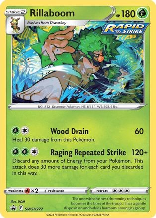 Rillaboom - SWSH277 (SWSH277/307) Holofoil [Promos: SWSH Promo Cards] Pokemon Single Pokémon