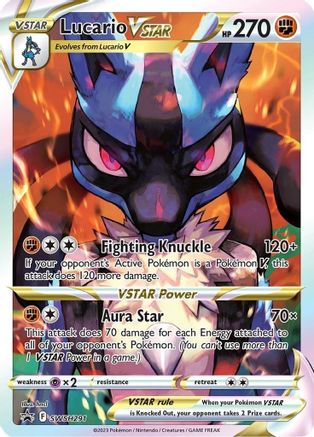 Lucario VSTAR - SWSH291 (SWSH291/307) - [Promos: SWSH Promo Cards] Holofoil Pokemon Single Pokémon