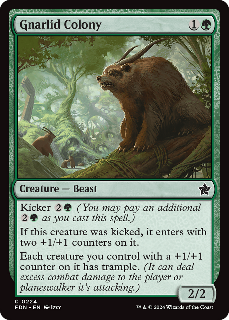 Gnarlid Colony (FDN-224) [Foundations] MTG Single Wizards of the Coast