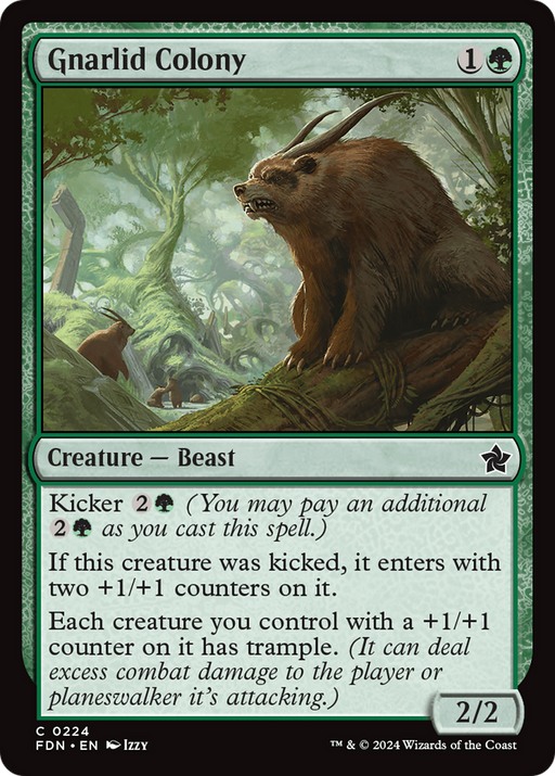 Gnarlid Colony (FDN-224) [Foundations] Foil MTG Single Wizards of the Coast