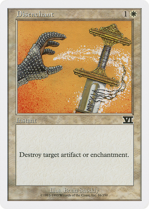 Disenchant (6ED-016) [Classic Sixth Edition] MTG Single Wizards of the Coast