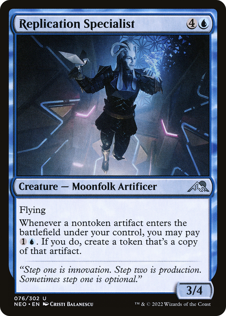 Replication Specialist (NEO-076) [Kamigawa: Neon Dynasty] Foil MTG Single Wizards of the Coast