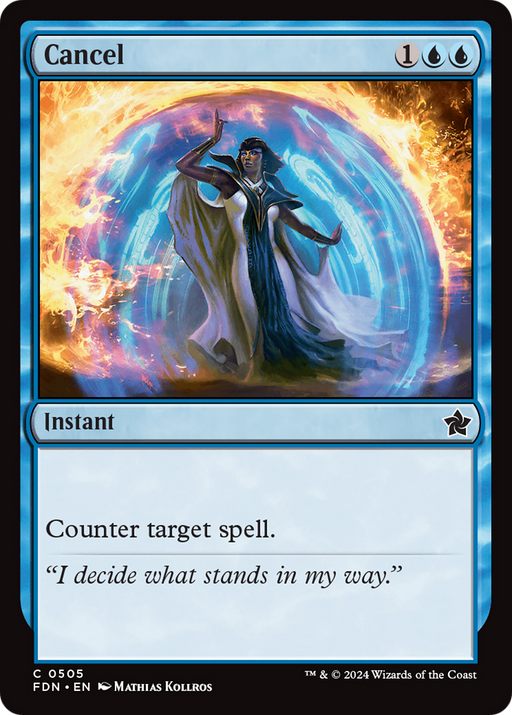 Cancel (FDN-505) [Foundations] MTG Single Wizards of the Coast