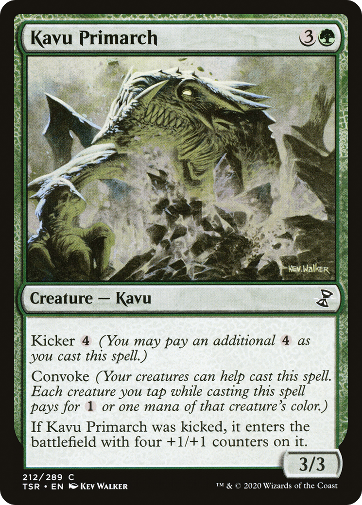 Kavu Primarch (TSR-212) [Time Spiral Remastered] Foil MTG Single Wizards of the Coast