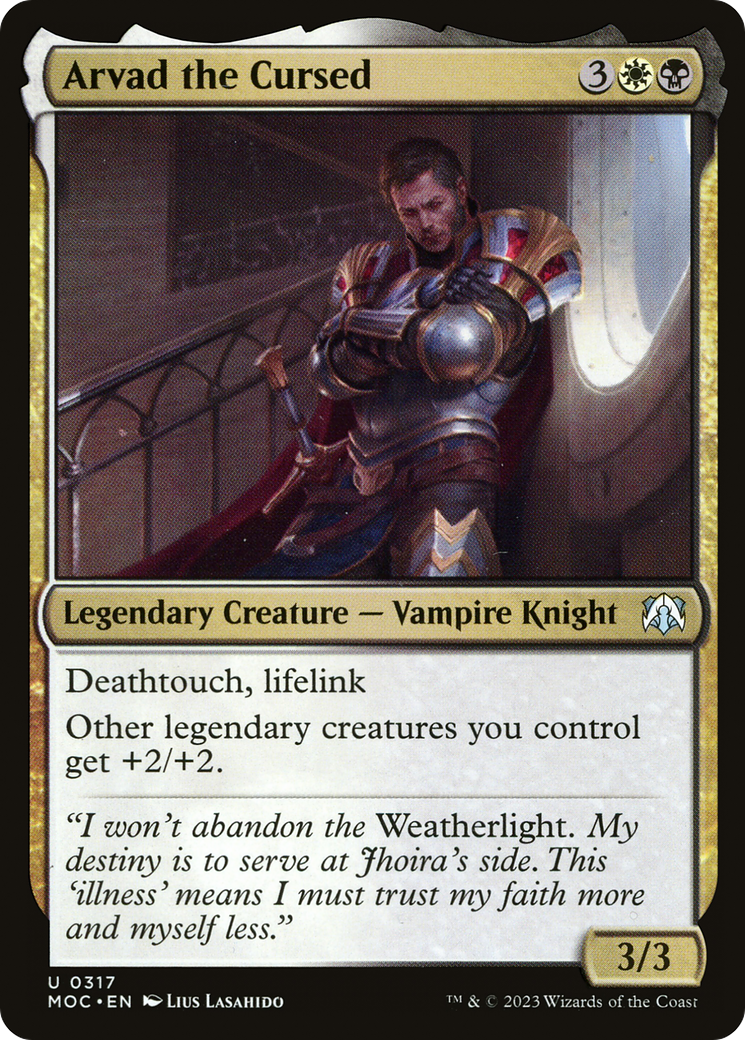 Arvad the Cursed (MOC-317) [March of the Machine Commander] MTG Single Wizards of the Coast