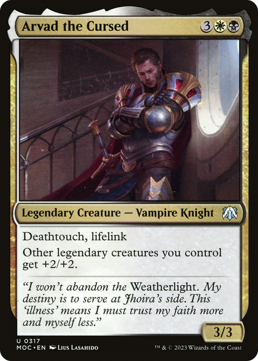 Arvad the Cursed (MOC-317) [March of the Machine Commander] MTG Single Wizards of the Coast