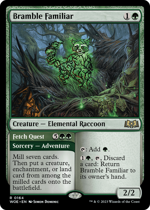 Bramble Familiar (WOE-164) [Wilds of Eldraine] MTG Single Wizards of the Coast