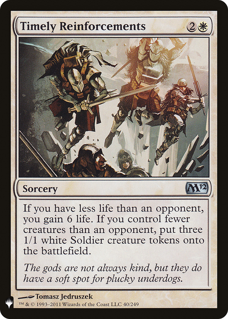 Timely Reinforcements (LIST-M12-40) [Mystery Booster] The List MTG Single Wizards of the Coast