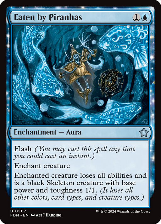 Eaten by Piranhas (FDN-507) [Foundations] MTG Single Wizards of the Coast