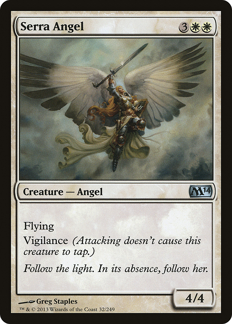 Serra Angel (M14-032) [Magic 2014] Foil MTG Single Wizards of the Coast