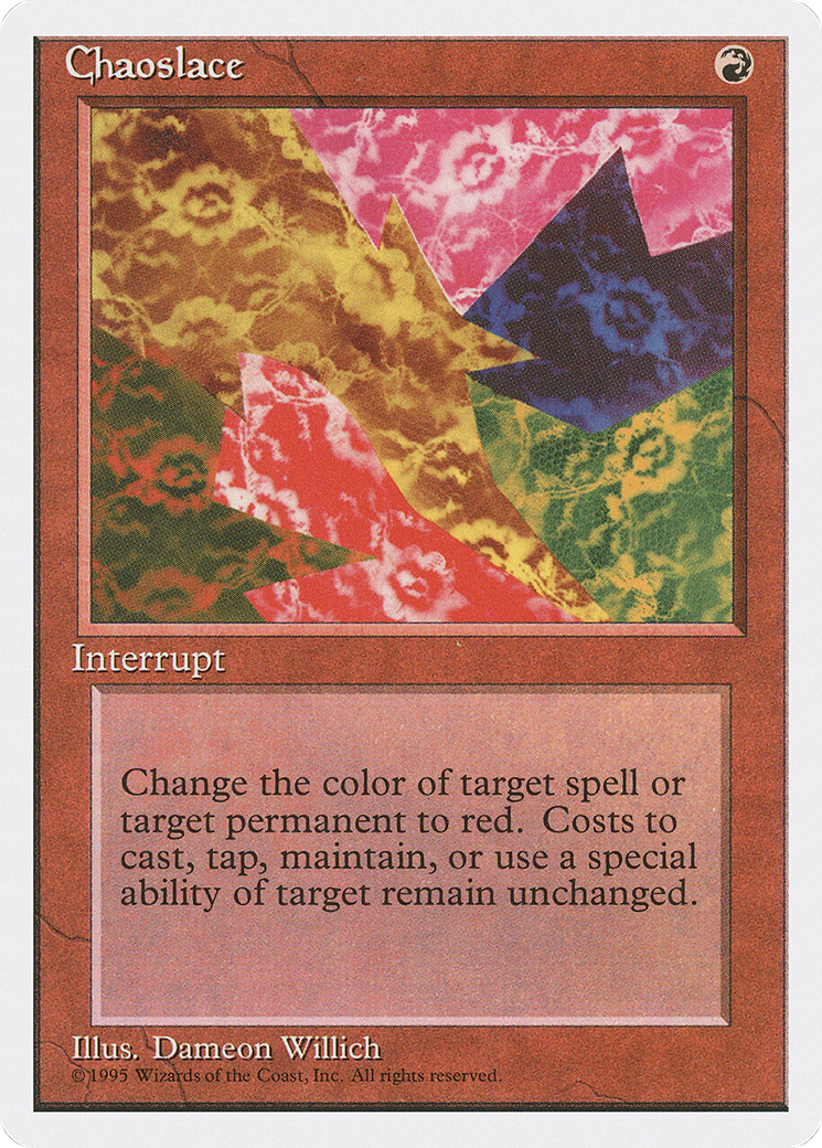 Chaoslace (4ED-182) [Fourth Edition] MTG Single Wizards of the Coast