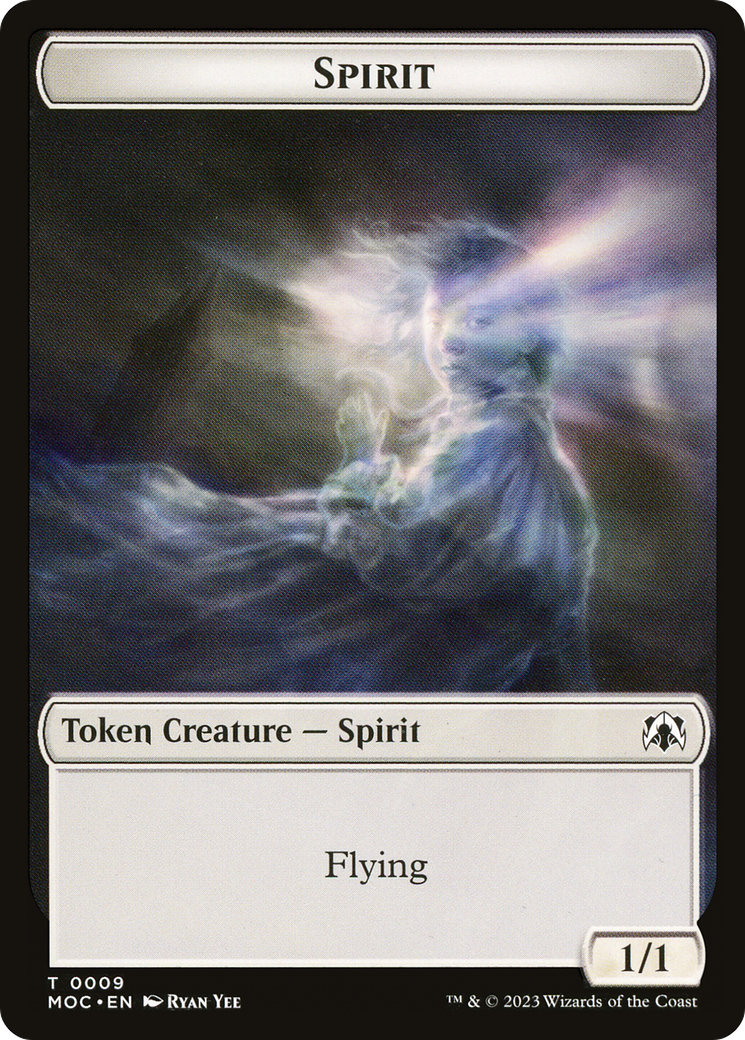 Spirit (TMOC-009) [Tokens] March of the Machine Commander Tokens MTG Single Wizards of the Coast