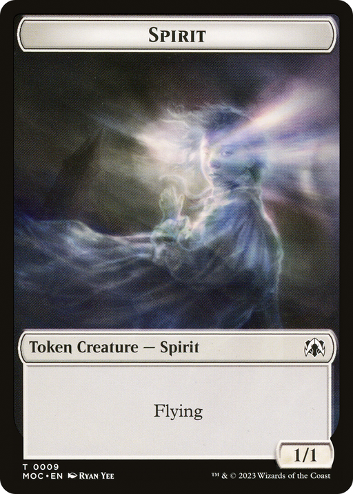 Spirit (TMOC-009) [Tokens] March of the Machine Commander Tokens MTG Single Wizards of the Coast