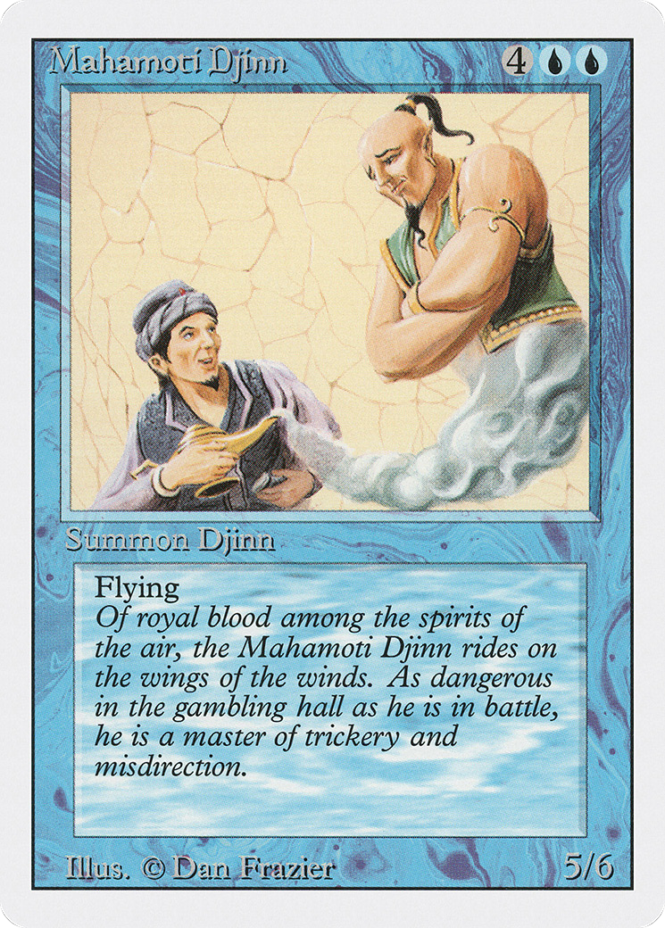 Mahamoti Djinn (3ED-066) [Revised Edition] MTG Single Wizards of the Coast