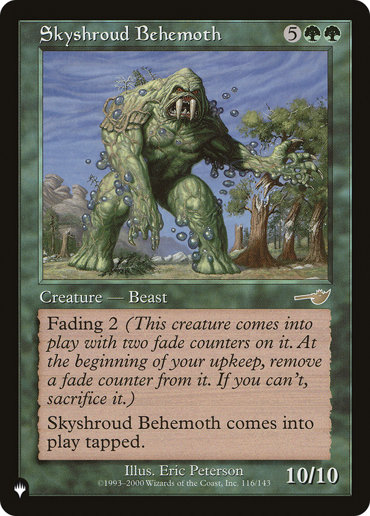Skyshroud Behemoth (LIST-NEM-116) [Mystery Booster] The List MTG Single Wizards of the Coast